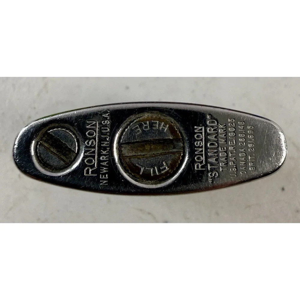 Vintage Ronson Standard Lighter Silver Chrome USA Untested EXCELLENT!